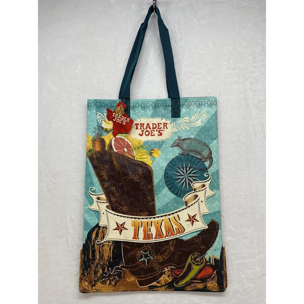 Trader Joes Bag Reusable Tote NWT Texas